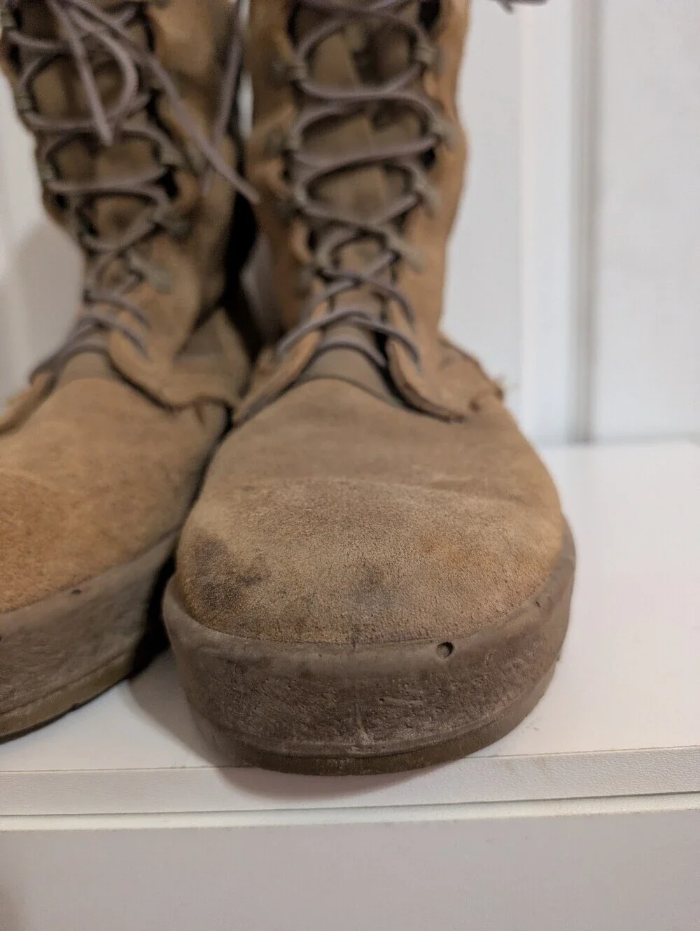 Altama Mens Combat Boots Coyote Brown Tan Vibram Leather Military Size 10 Wide
